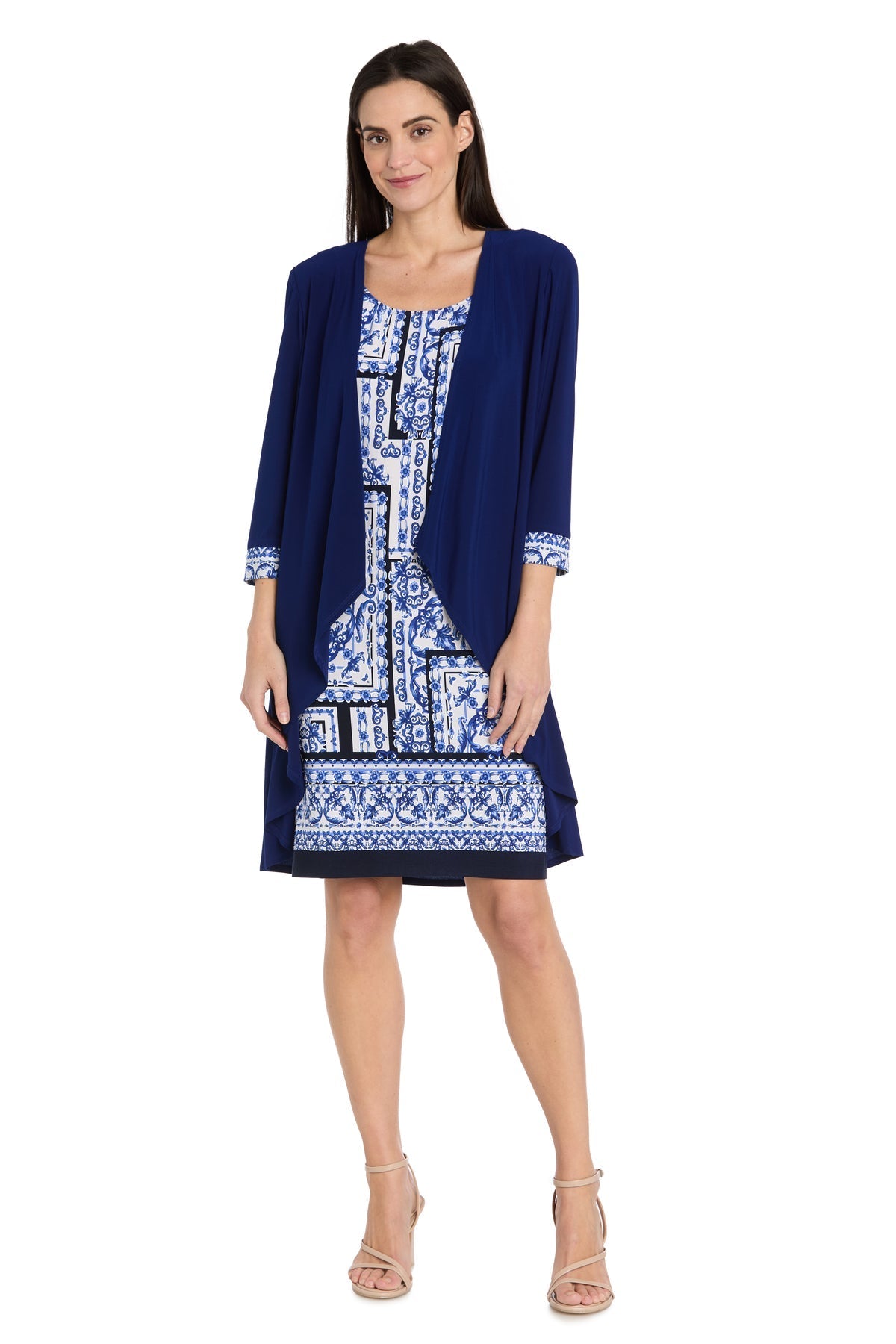 Cocktail Dresses Mother of the Bride  Short Petite Jacket Dress Royal