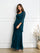 Prom Dresses Two Piece Long Formal Beaded Evening Dress Hunter Green