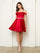 Cocktail Dresses Prom Homecoming Short A Line Corset Cocktail Dress Red