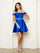 Cocktail Dresses Prom Homecoming Short A Line Corset Cocktail Dress Royal