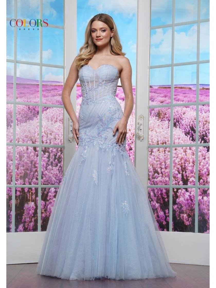Prom Dresses Formal Fitted Long Evening Prom Dress Blue