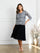 Mother of the Bride Dresses Short Mother of the Bride Jacket Cocktail Dress Black/Silver