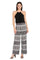 Jumpsuit Long Formal Printed Blouson Jumpsuit Black/White