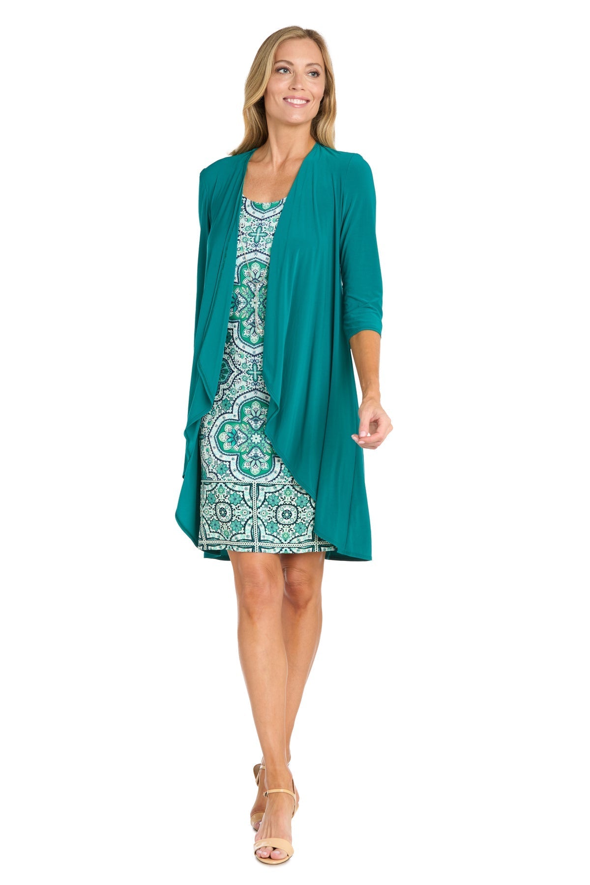 Mother of the Bride Dresses Mother of the Bride Short Petite Jacket Dress Green