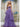 Prom Dresses Formal˜Print Mesh Ruffle Long Prom Dress Lavender