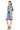 Cocktail Dresses Short Petite Cocktail Dress White/Denim