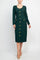 Mother of the Bride Dresses Long Sleeve Button Cocktail Midi Dress Mallard