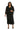 Plus Size Dresses Extra Plus Size Beaded Jacket Midi Dresses Black