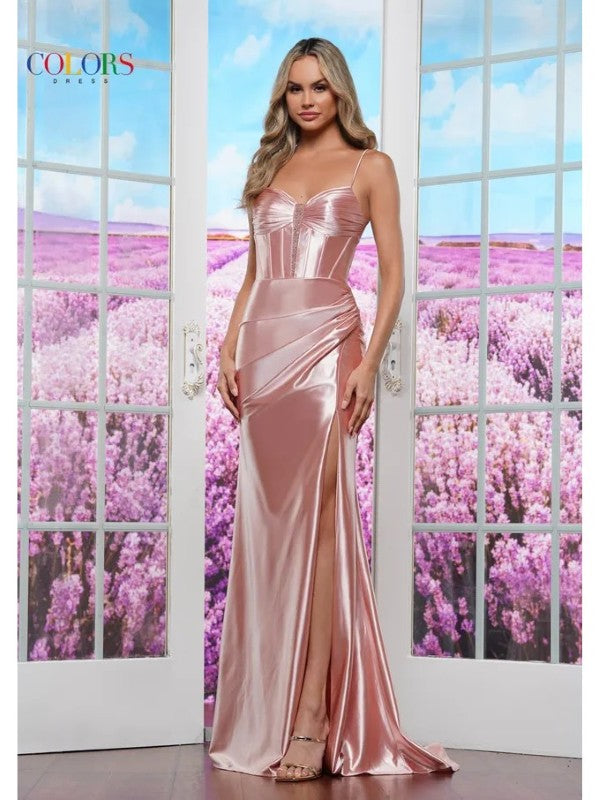 Prom Dresses Fitted Long Formal Flare Prom Dress Blush