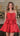 Cocktail Dresses A Line Short Pleated Cocktail Dress Red