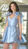 Cocktail Dresses Homecoming Short Pleated Cocktail Dress Light Blue