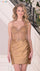 Cocktail Dresses Short Cocktail Fit Metallic Mini Dress Dark Nude