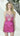 Cocktail Dresses Beaded Short Fitted Metallic Cocktail Dress Magenta