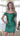 Cocktail Dresses Short Homecoming Fitted Cocktail Mini Dress Emerald