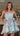 Cocktail Dresses Short A Line Printed Floral Ruffle Cocktail Dress Blue