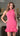 Cocktail Dresses Fitted Short Cocktail Floral Mini Dress Hot Pink
