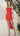Cocktail Dresses Beaded Short Slit Cocktail Dress Red