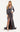 Formal Dresses Long Sleeve Fitted Slit Formal Dress Charcoal
