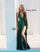 Prom Dresses A Line Long High Slit Formal Prom Dress Hunter