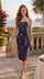 Crystal Beading Formal Cocktail Dress