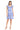 Cocktail Dresses Short Cocktail Printed Ruffle Dress Blue/White