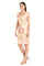 Cocktail Dresses Pleated Short Cocktail Printed Petite Dress Yellow