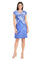 Cocktail Dresses Short Fitted Mini Cocktail Dress Blue