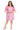 Plus Size Dresses Short Floral Ruffle Plus Size Dress Lavender/Rose