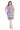 Plus Size Dresses Short Plus Size Cocktail Printed Dress Blue/Multi