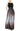 Formal Dresses Ombre Skirt & Tie Belt Long Dress Black Silver