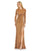 Formal Dresses Long Sleeve Formal Dress Antique Gold