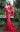 Prom Dresses Fitted Long Formal Lace Mermaid Floral Evening Prom Dress Red