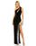 Prom Dresses Long One Shoulder Fitted Prom Gown Black