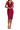 Cocktail Dresses Short Fitted Bodycon Slit Lace Cocktail Dress Cerise Red