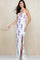 Prom Dresses Fitted Prom Long Floral Sequin Formal Dress Ivory/Multi