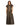 Plus Size Dresses Long Plus Size Formal Beaded Belt Dress Black Gold