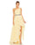 Mac Duggal 49532 Pleated One Shoulder High Low Gown