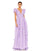 Formal Dresses Long Rufle Cap Sleeve Formal Dress Lilac