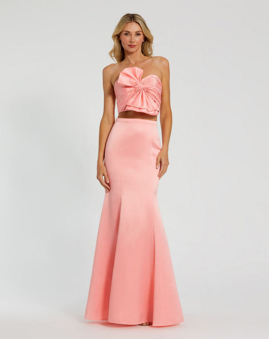 Prom Dresses Mermaid Two Piece Prom Long Dress Petal Pink