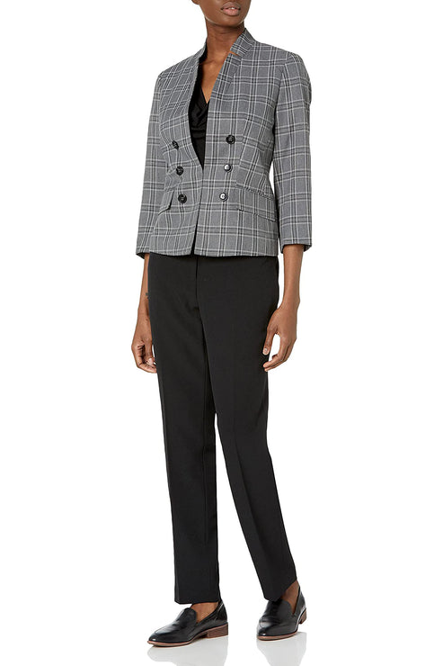 Pant Suit Formal Long Two Piece Petite Pants Suit Black Combo