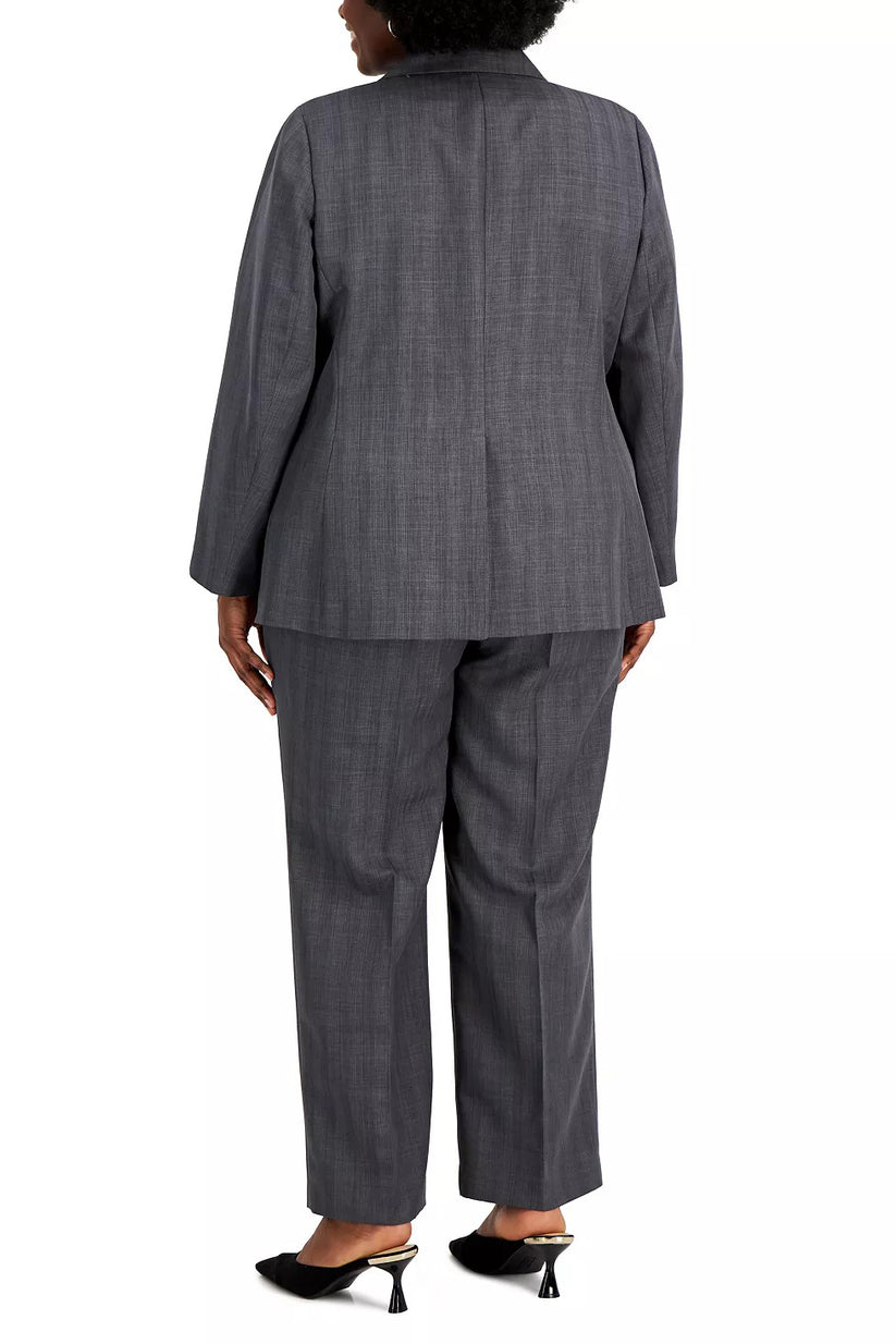 Pant Suit Plus Size Long Formal Pant Suit Charcoal