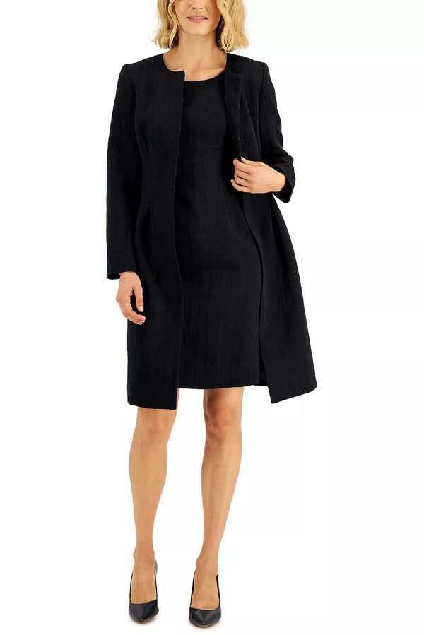 Cocktail Dresses Short Two Piece Cocktail Jacket Dress Black