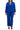 Pant Suit Plus Size Long Formal Collar Jacket Pant Suit Celeste Blue