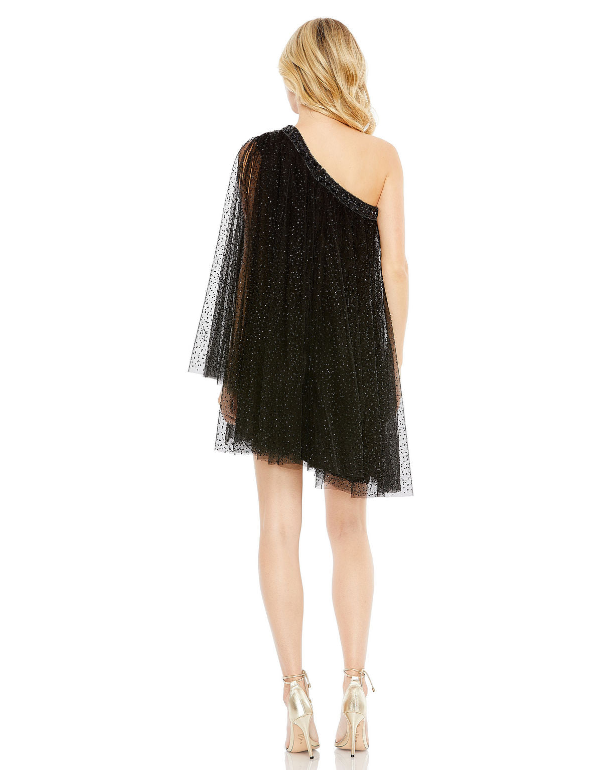 Cocktail Dresses Short High Low Beaded Cocktail Mini Dress Black