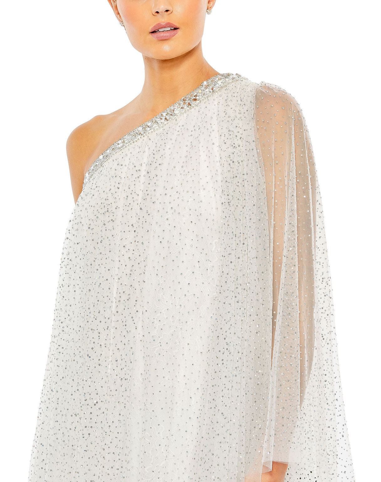 Cocktail Dresses Short High Low Beaded Cocktail Mini Dress White