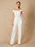 Jumpsuit Long Beaded Formal Jumpsuit Ivory