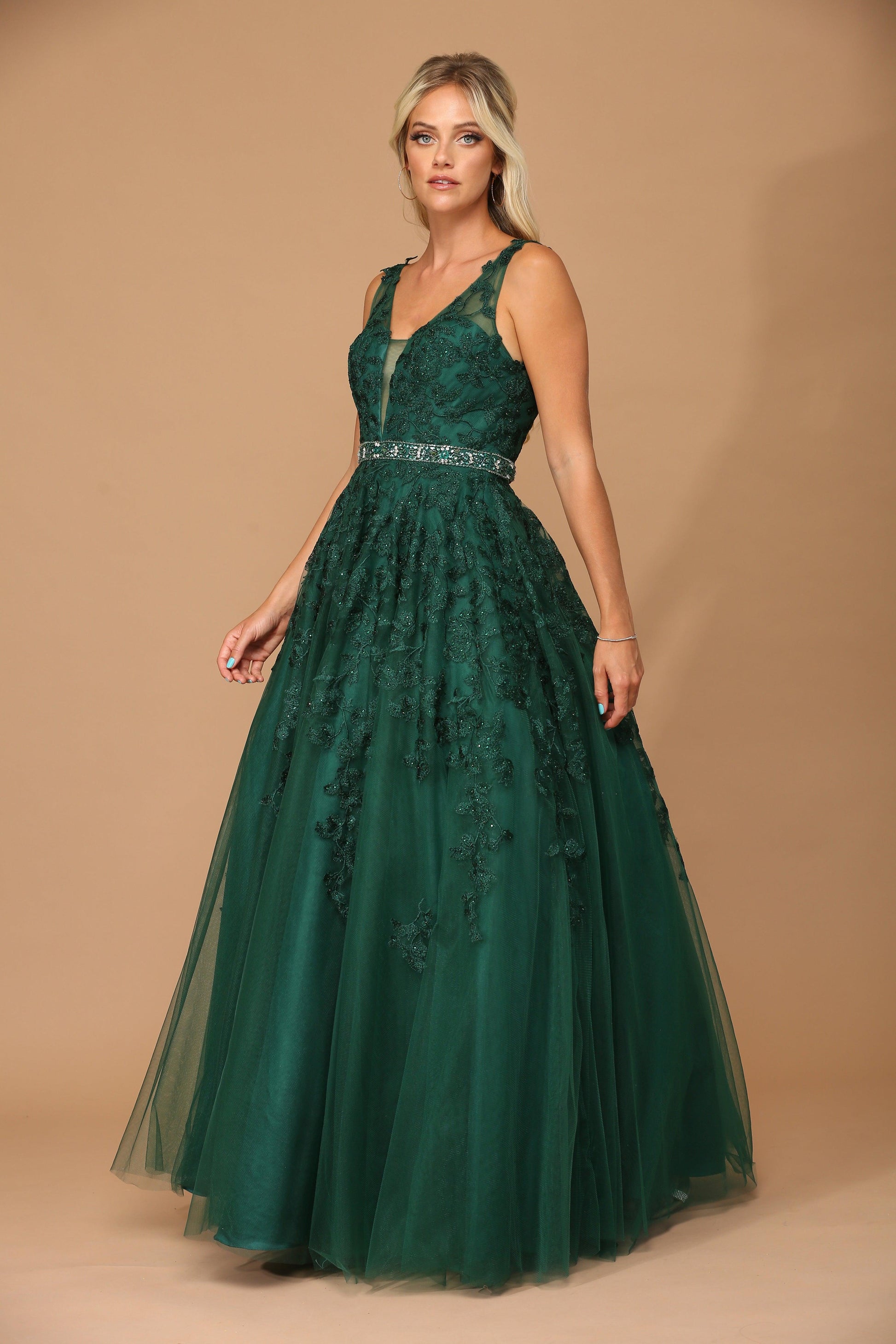 Long Formal Sleeveless Prom Ball Gown Sale