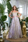 Prom Dresses Prom Long Off Shoulder Glitter Ball Gown Lilac