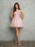 Cocktail Dresses Short A Line Ball Gown Cocktail Dress Dusty Rose