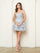 Cocktail Dresses A Line Homecoming Short  Lace Cocktail Dress Silver